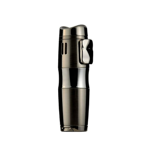 HDWUEN Metal Gas Lighter,Jet Flame Torch Refillable Lighters Windproof Butane Torch Lighter for Outdoor BBQ Kitchen