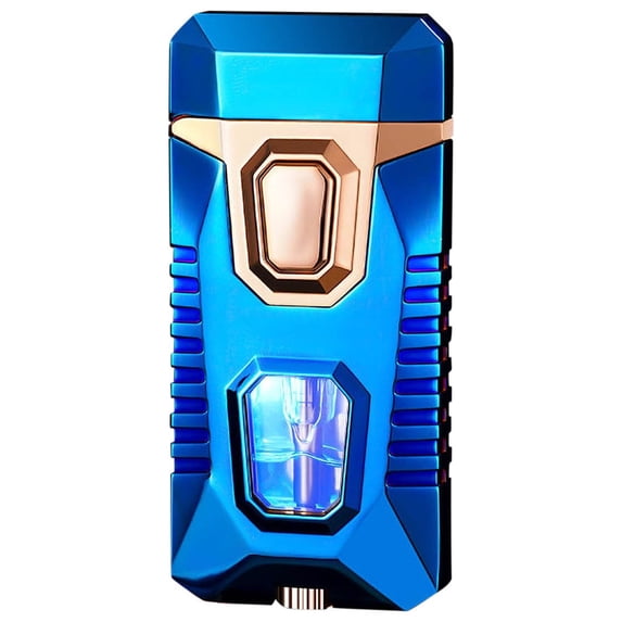 HDWUEN Metal Gas Lighter,Windproof Lighter Butane Torch Lighter for Outdoor BBQ Kitchen Jet Flame Torch Refillable Lighters