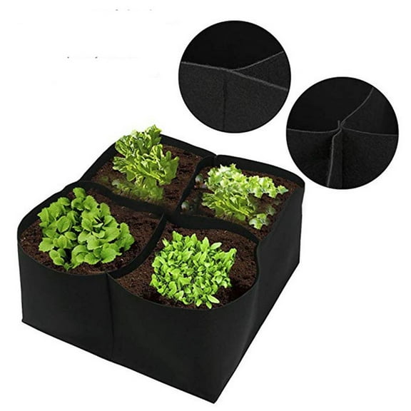 HDWUEN Potato Seed Raised Garden Bed for Growing Vegetables Potatoes Flowers, Rectangle Planting Container for Outdoor Gardening,Black
