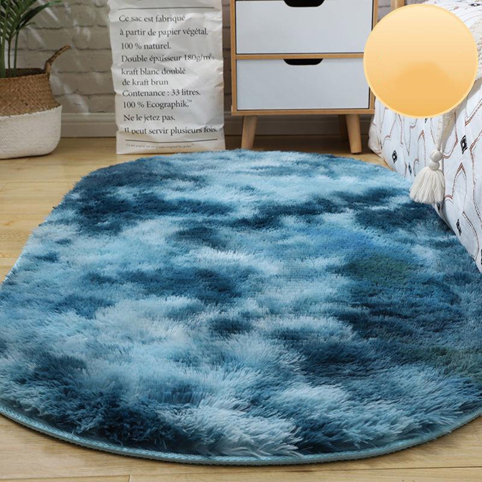 HDWUEN Shag Rug Oval Washable Carpet Bathroom Bedroom Lovely Girl ...