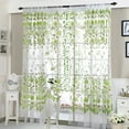 thumbnail image 1 of HDWUEN Sheer Curtains with Floral Print, Peony Flower Summer Lounge Room Door Window Drapes Rod Pockets, 1 Panel, 39.37 X 78.74 Inch, 1 of 9
