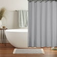 thumbnail image 1 of HDWUEN Shower Curtain Bathroom Curtain Gray Waterproof Thickened Polyester Bathroom Bathtub Cartain, 1 of 6