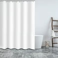 thumbnail image 1 of HDWUEN Shower Curtain Bathroom Curtain White Waterproof Thickened Polyester Bathroom Bathtub Cartain, 1 of 6