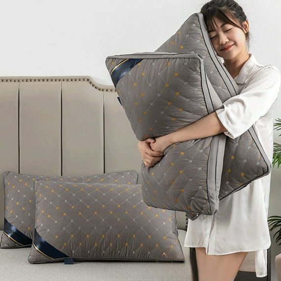 HDWUEN Sleeping Pillow Soft Pillow for Stomach and Side Sleepers Standard Pillows Home Travel Dorm Thin Pillow Down Alternative Bedding Pillow