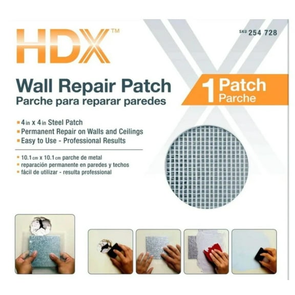 HDX 4 in. x 4 in. Drywall Repair Patch 12 Pack