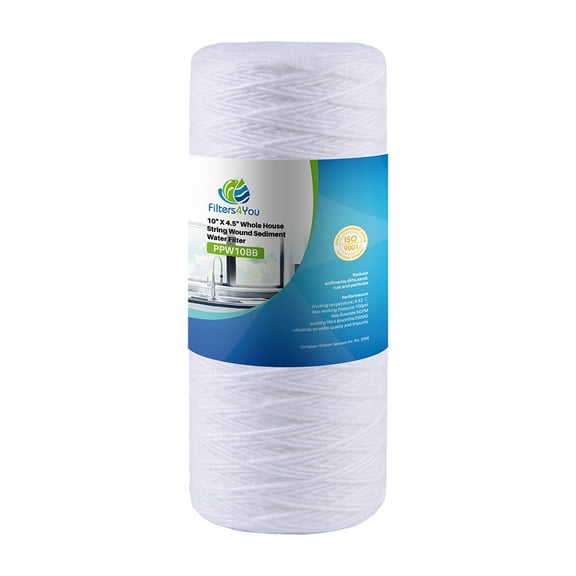 CFS 1 Pack High Flow Carbon Block Water Filter Cartridge Compatible with HDX HDX4CF4 Models Remove Bad Taste and Odor Whole House Replacement Filter Cartridge 10" x 4.5