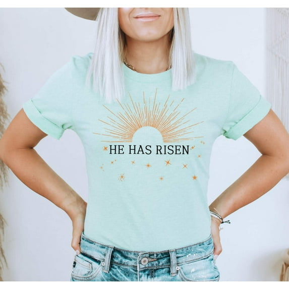 HE HAS RISEN Graphic Short sleeve T-Shirt