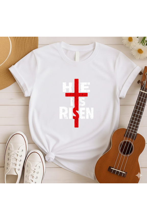 HE IS RISEN Christian Easter T-Shirt, for men & women, S-5XL