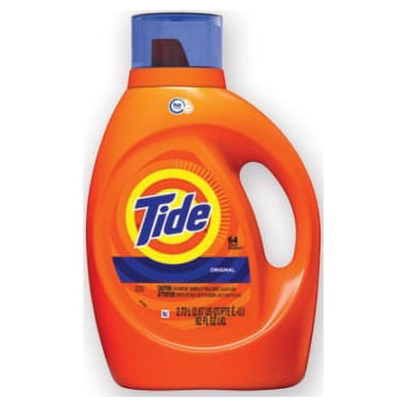 HE Laundry Detergent Original Scent, Liquid, 64 Loads, 92 oz Bottle, 4/Carton