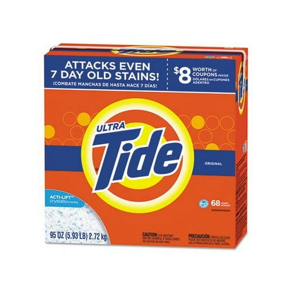 HE Laundry Detergent Original Scent, Powder, 95 oz Box, 3/Carton