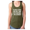 thumbnail image 1 of HE ONLY LOVES HIS BAT & HIS MAMA Racerback Tank, 1 of 3