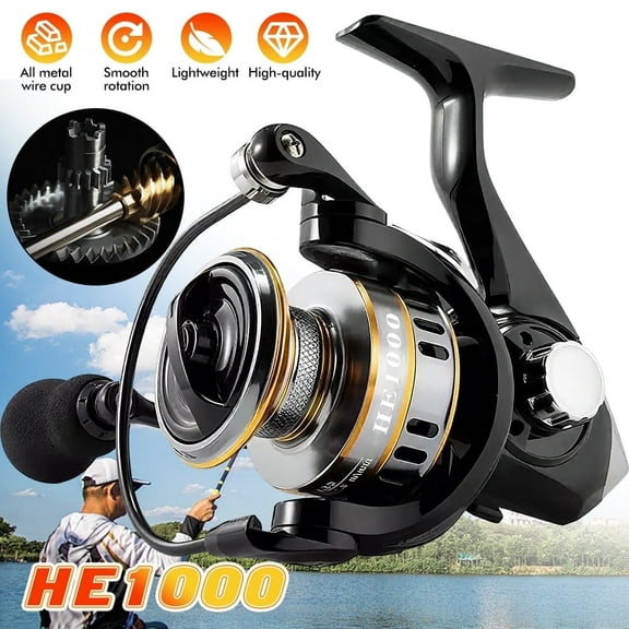 HE1000 Heavy Duty Spinning Reel Aluminum Saltwater Offshore Fishing Reel Handle Right/Left Interchangeable