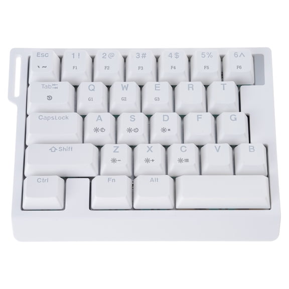 HE30 Mechanical Game Keyboard with Colorful Lighting Enhances Durability For Office Game Use Quick Triggers Keypad