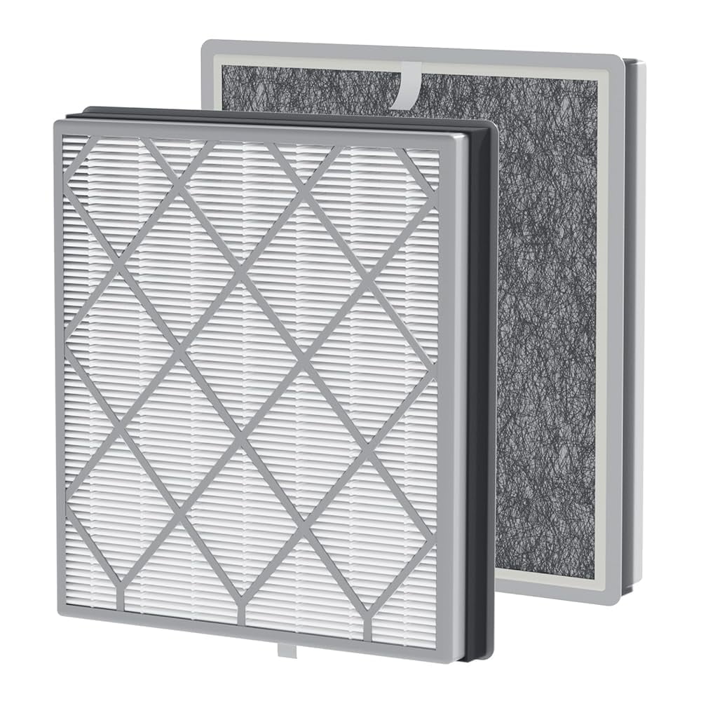 HE401 Air Purifier Filter Replacement Compatible with Shark Air Purifier 4 HE401 HE402 HE405 HE400, H13 True HEPA Filter for Sh-ark HE4FKPETk Filter Replacement, 2pack