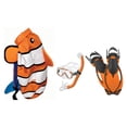 thumbnail image 1 of HEAD 480315SFCLFLXL Premium Youth Sea Pals Snorkel Mask & Fins Set, Orange, LXL, 1 of 6