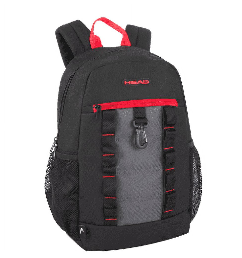 HEAD Elastic Front Backpack, Black - Walmart.com