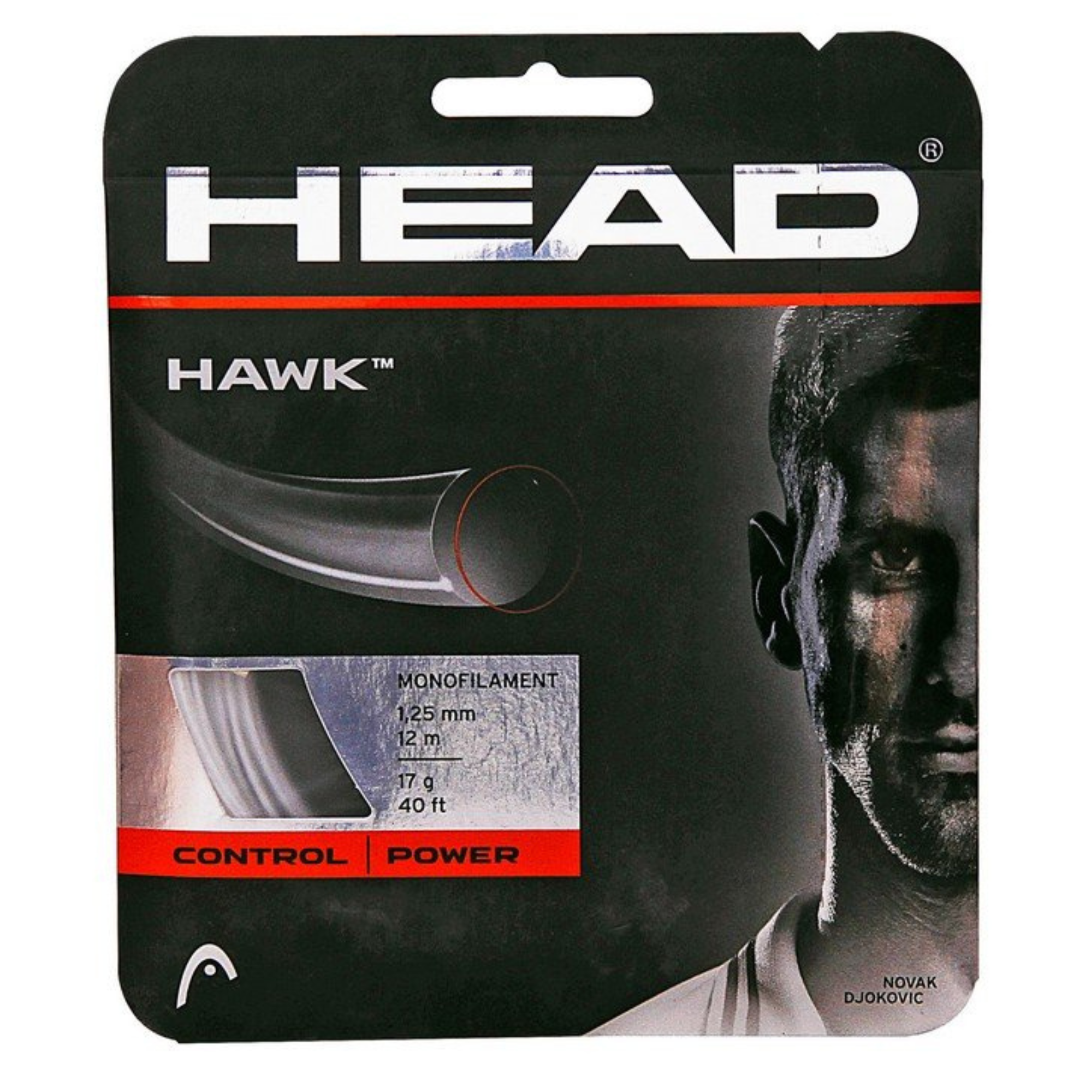 Hawk String HEAD Hawk Set Tennis String (White, 18) - Walmart.com