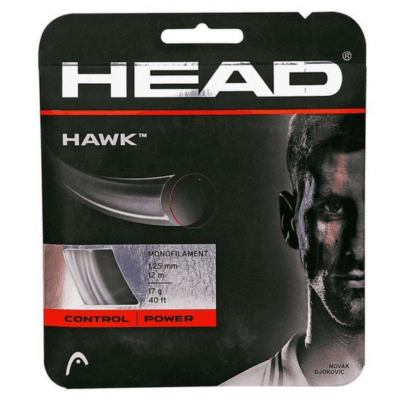 HEAD Hawk Set Tennis String (White, 18)