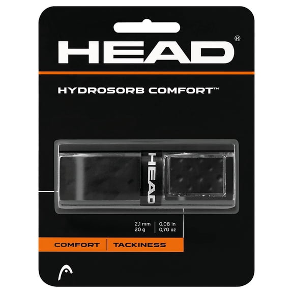 HEAD Hydrosorb Comfort Tennis Replacement Grip, Black