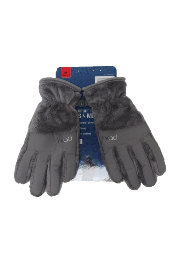 JR ThermalFUR Fleece Gloves - Child Size - Metallic Silver