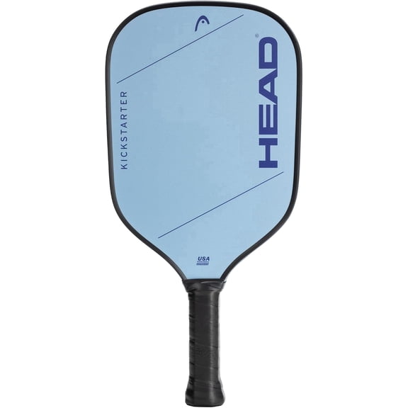 HEAD Kickstarter Pickleball Paddle - Beginner Friendly, Fiberglass Face, Elongated Shape, Light Blue