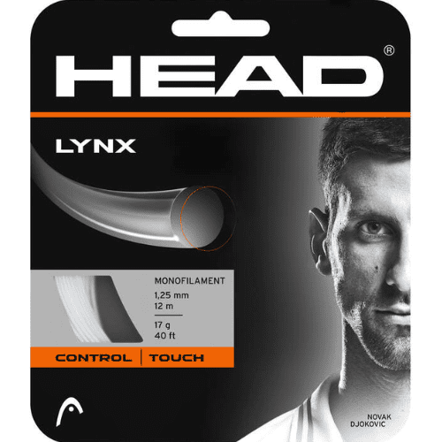 HEAD Lynx Tennis String (White, 17G Set)
