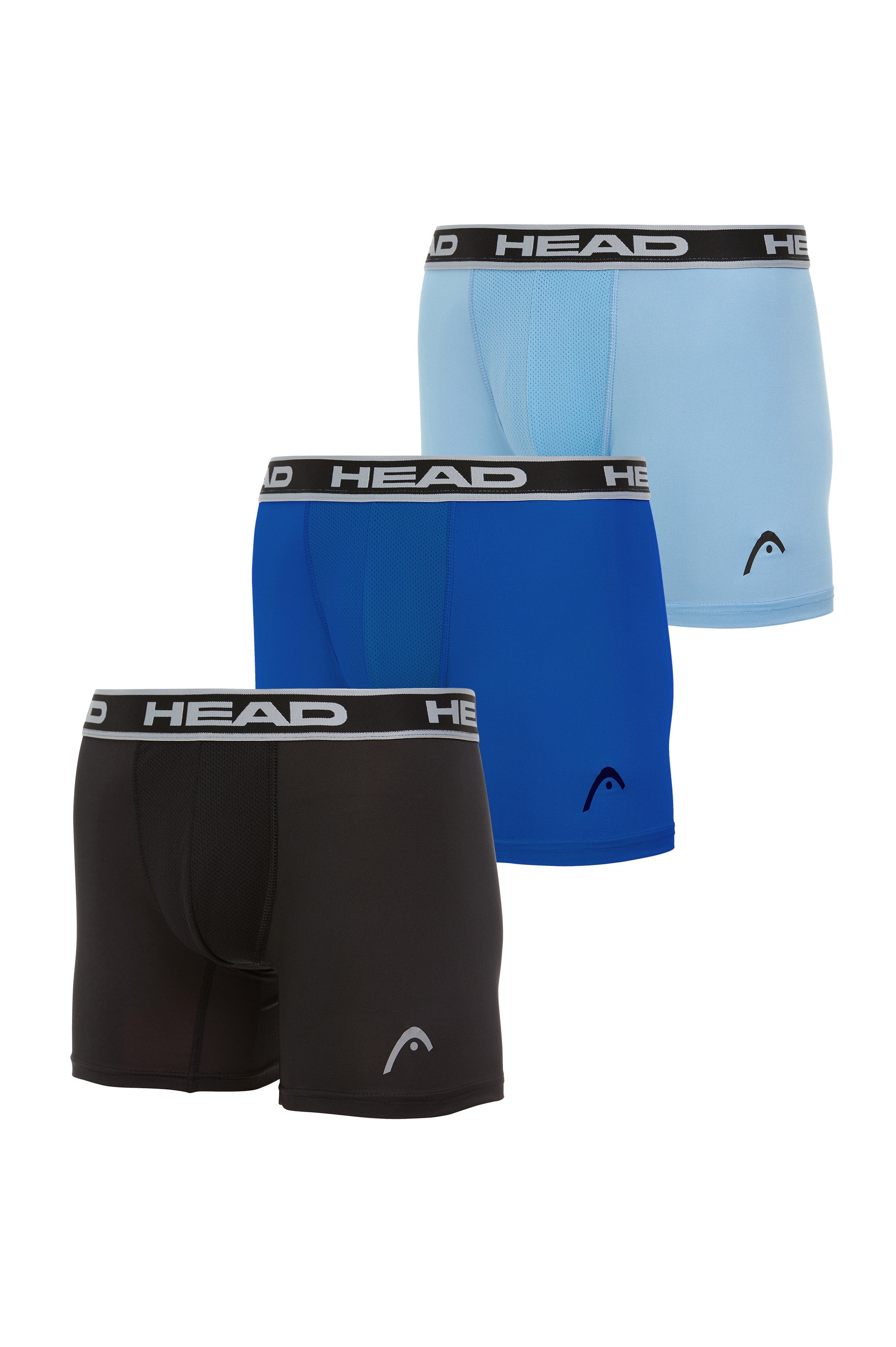 (3-Pack) NEW HEAD Mens Performance Underwear Boxer Briefs S-XL FAST SHIP
