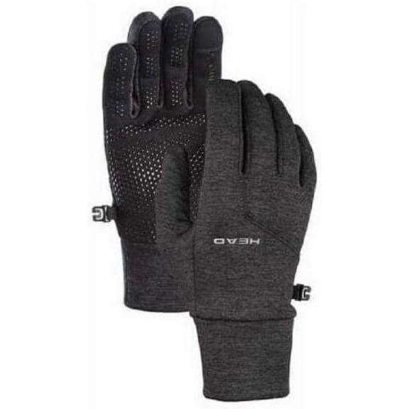 HEAD Men's Touchscreen Running Gloves Grey Heather Size -XS