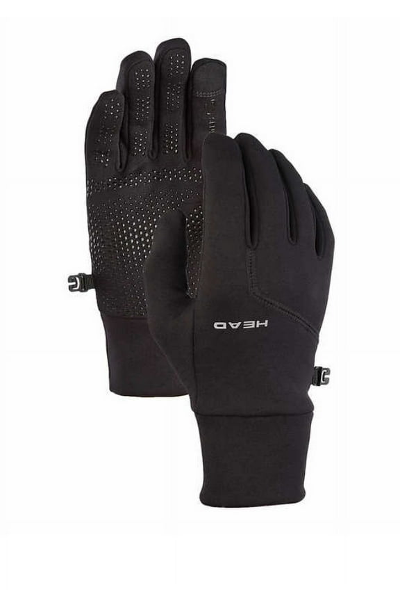 Mens Ultrafit Touchscreen Running Gloves in Black, Size L