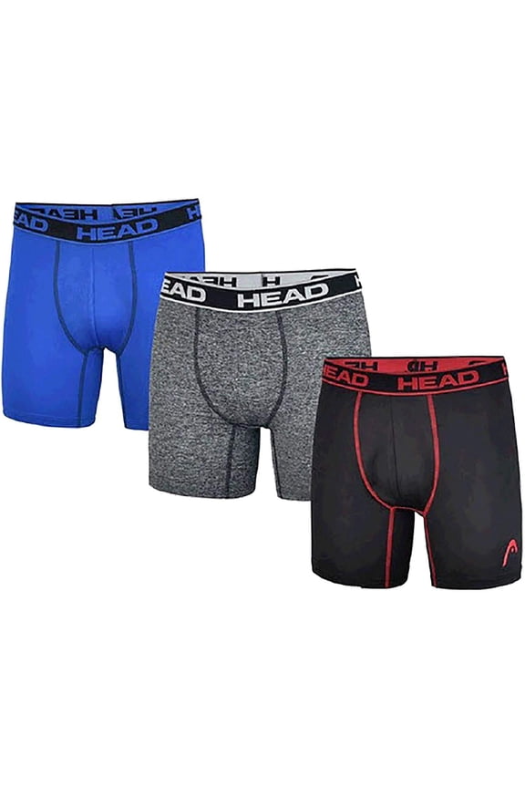 Mens Performance Underwear - 3-Pack Stretch Performance Boxer Briefs Training Breathable Athletic Fit No Fly
