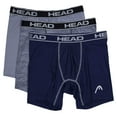 thumbnail image 1 of HEAD Mens Performance Underwear - 3-Pack Stretch Performance Boxer Briefs Training Breathable Athletic Fit No Fly, 1 of 2
