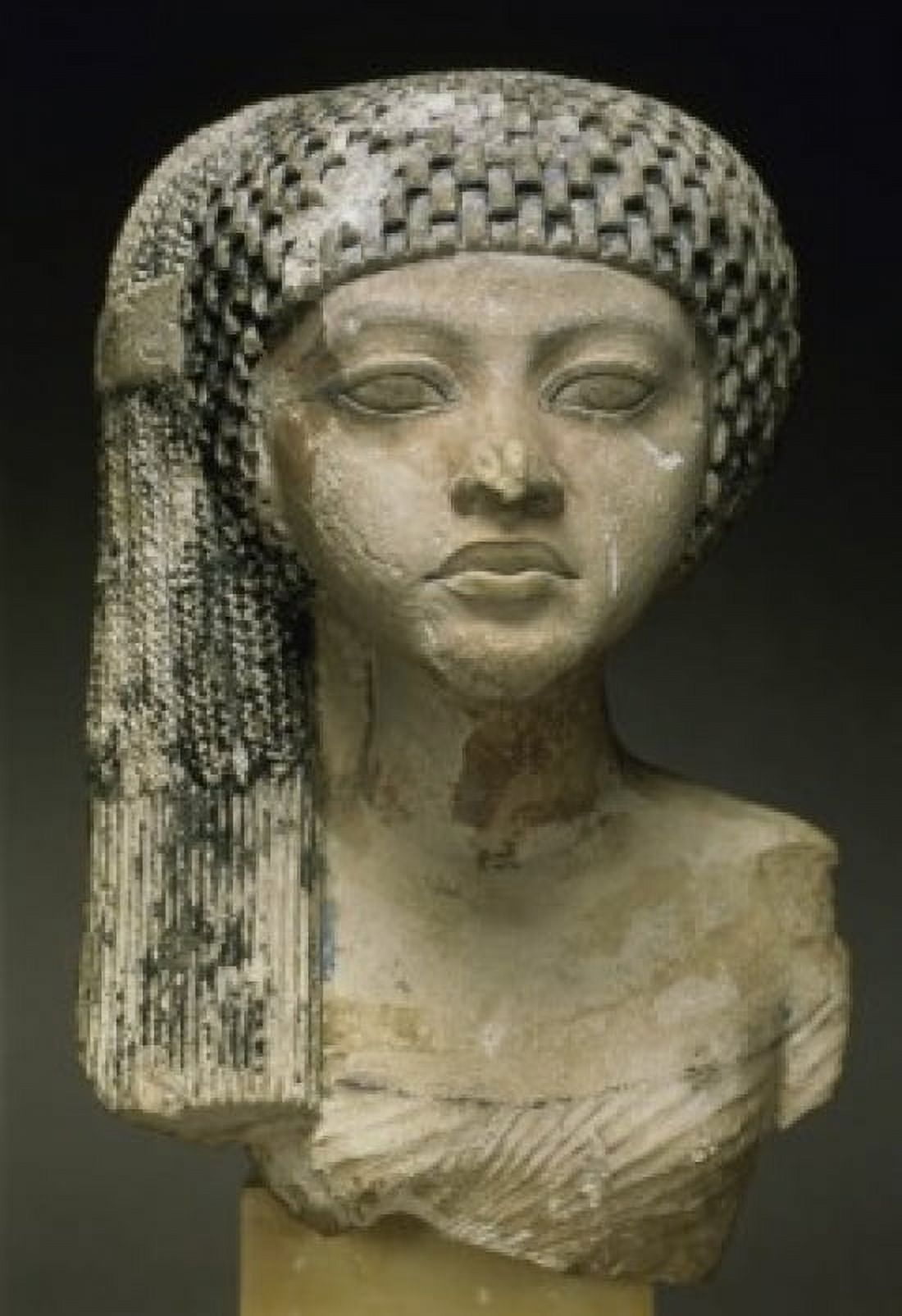 HEAD OF A PRINCESS EGYPTIAN ART d Musee du Louvre Paris Canvas Art - (18 x 24)