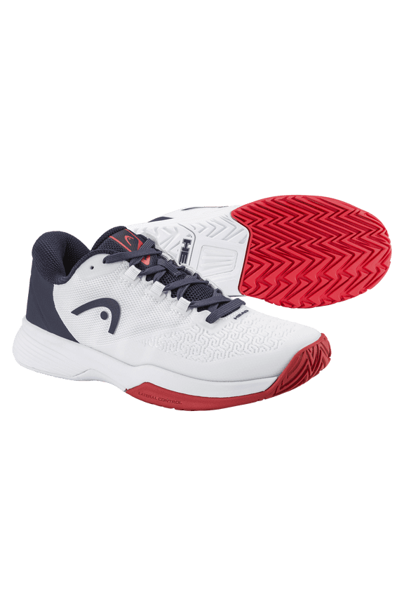 Revolt Pro 5.0 White Navy Juniors Tennis Shoes