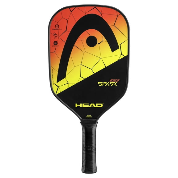 HEAD Spark Elite Pickleball Paddle, Fiberglass Surface, 8.1 Ounces, Red and Yellow
