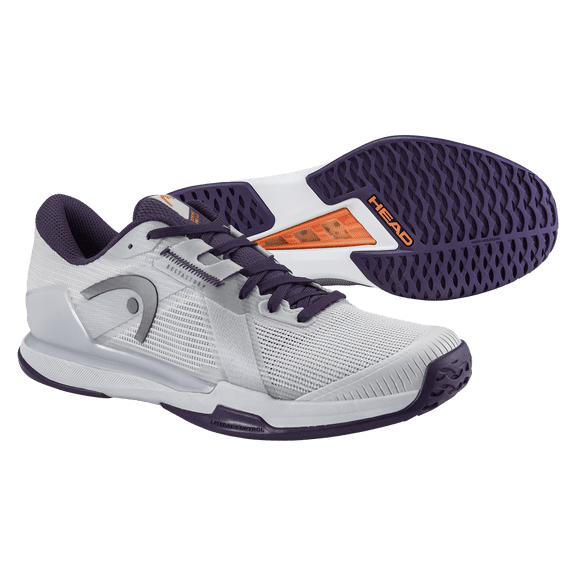 HEAD Sprint Pro 4.0 Light Grey Purple Night Mens Tennis Shoes