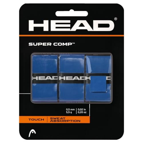 HEAD Super Comp Racquet Overgrip - Tennis Racket Grip Tape - 3-Pack