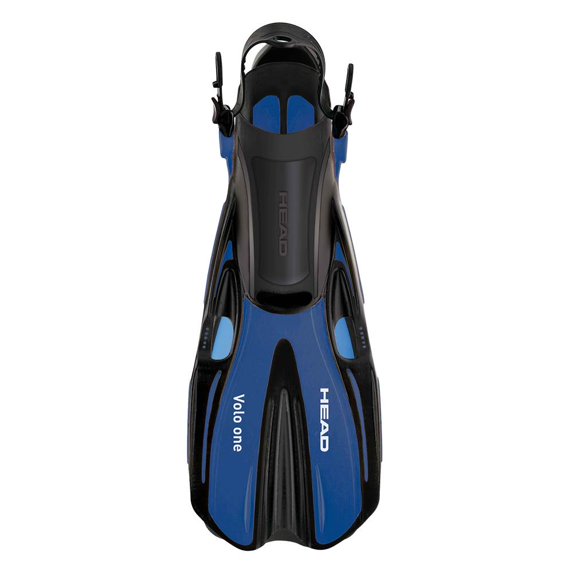 HEAD Swimgear Volo One Blue Swimming Snorkeling Diving Scuba Fins & Mesh Bag S/M