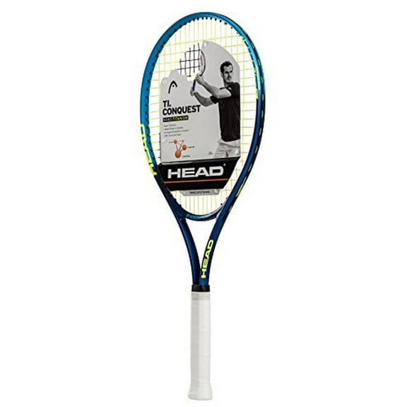 HEAD TI. Conquest Nano Titanium Racquet, 108 Sq. in. Head Size, Blue/Navy, 9.7 Ounces