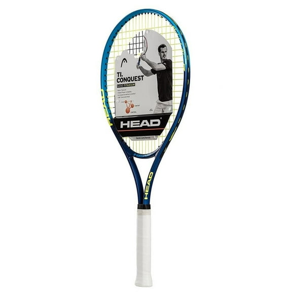 HEAD Ti.Conquest Tennis Racquet (4-1/4), Navy/Teal, 9.7 Ounces, 108 Sq. in. Head Size