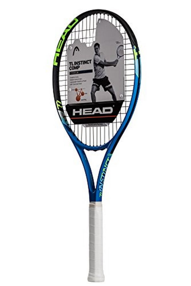 HEAD Ti. Instinct Comp Unisex Tennis Racquet, Black/Blue, 27 in., 105