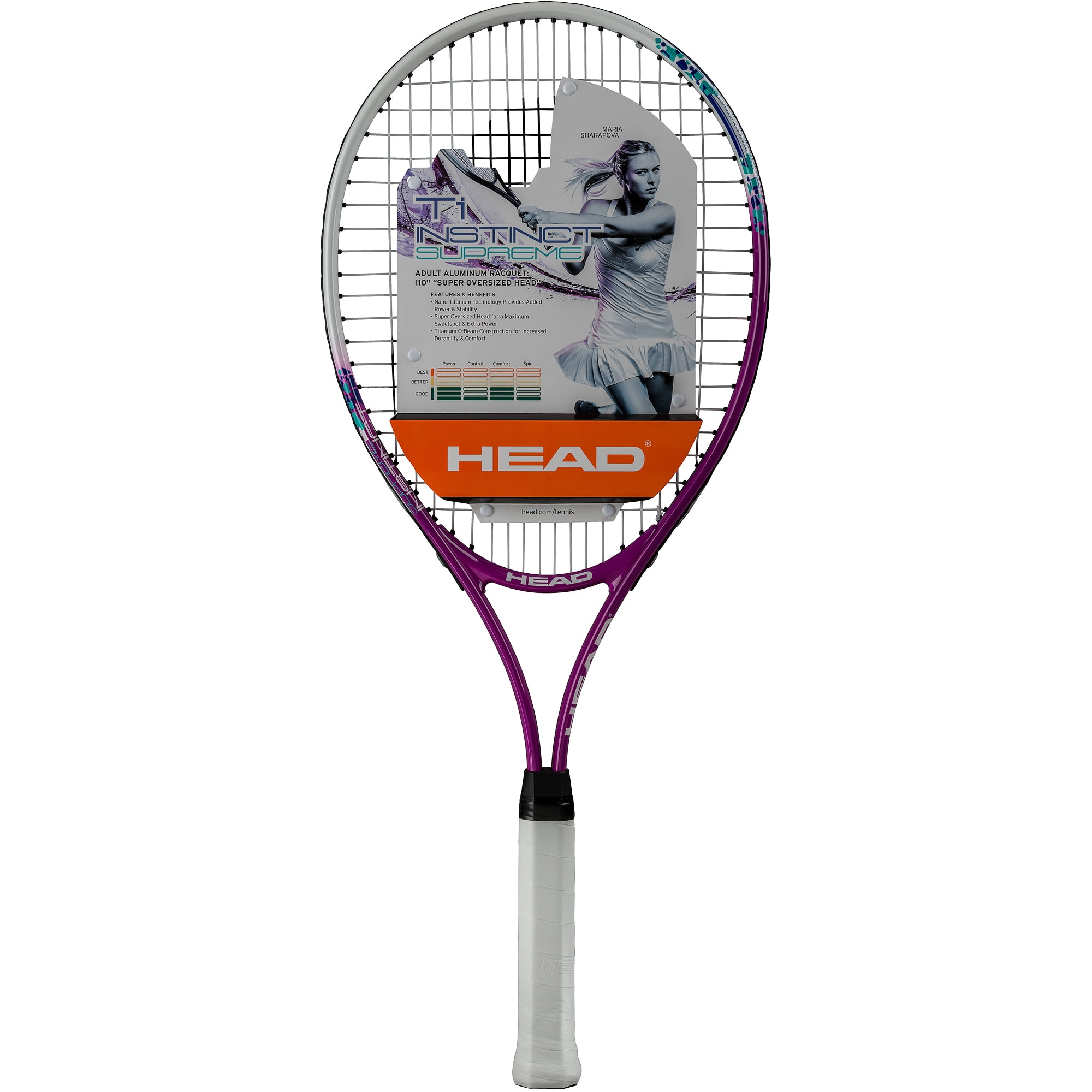 HEAD Ti Instinct Supreme Tennis Racquet, 109 Sq. in. Head Size, Purple
