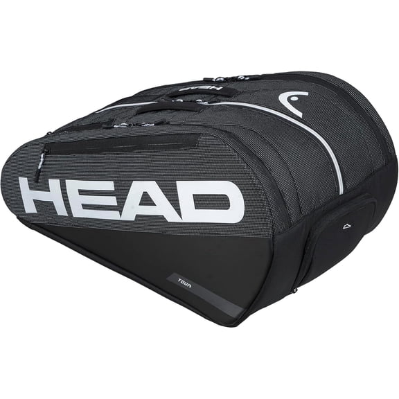 HEAD Tour Padel Bag - Modern Reflective Design, 7-Racquet Storage with CCT+ Climate Control & Multiple Pockets