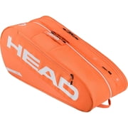 HEAD Tour Racquet Bag L 9R Tennis Bag - Holds Up to 9 Racquets, CCT+ Climate Control Technology, 2 Main Compartments, Shoe Pocket & Backpack Carry System, Orange