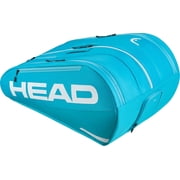 HEAD Tour Racquet Bag XL 12R Tennis Bag - Holds Up to 12 Racquets, CCT+ Climate Control Technology, 3 Main Compartments, Shoe Pocket & Backpack Carry System, Blue