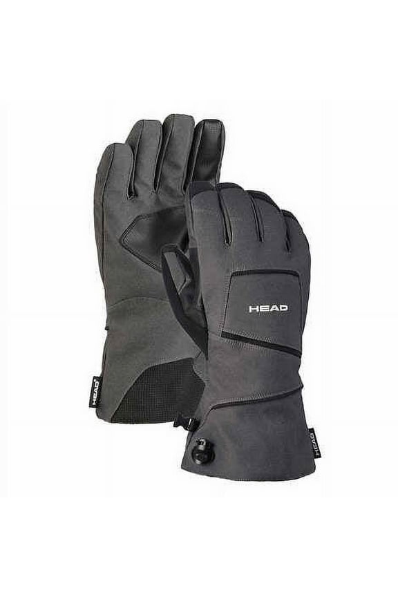 Unisex Ski Snowboarding Gloves, Gray, Men's Medium