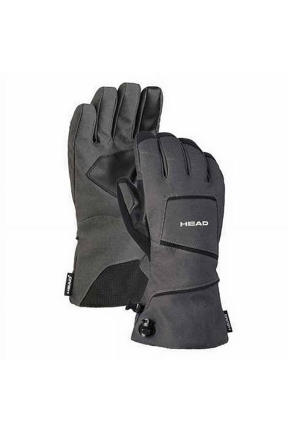 Unisex Ski Snowboarding Gloves, Gray, Men's Small / Women's Medium