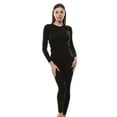 thumbnail image 1 of HEAD Womens Base Layer Set Thermal Underwear Shirt & Leggings for Women, Black Large, 1 of 7