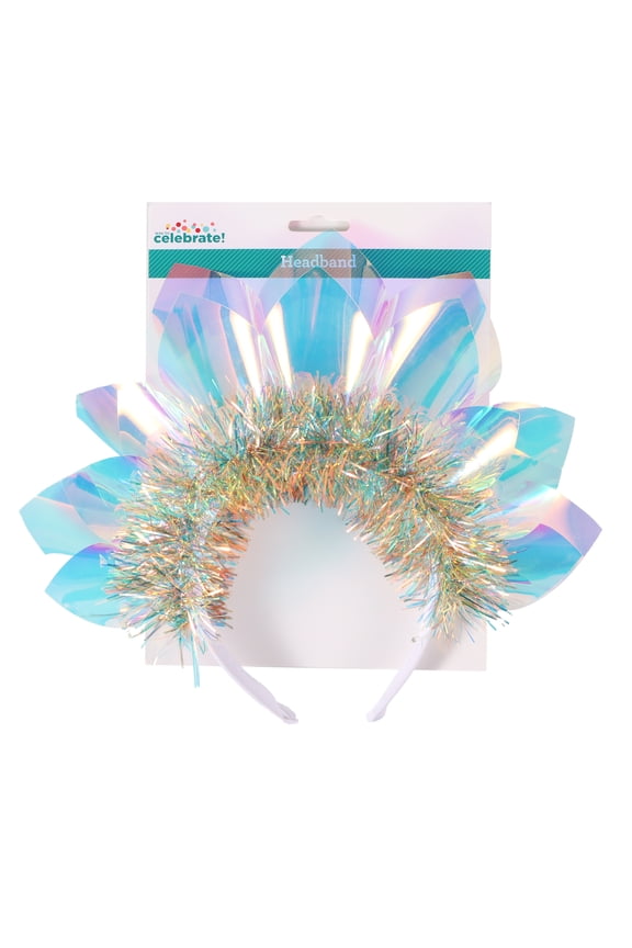 Iridescent Sun Headband, Bright Party Accessory for Adult Parties and Events, by Way To Celebrate