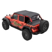 HEADER EXTENDED SAFARI STYLE BIKINI TOP Fits select 2018-2019,2021 JEEP WRANGLER UNLIMITED