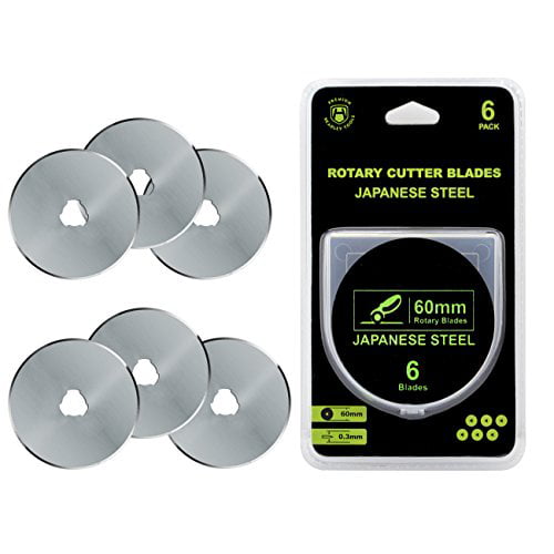 Olfa 60mm Replacement Rotary Blades - 5 Pack & 1 Pack Sold